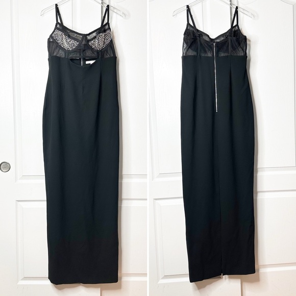 Rachel Gilbert Stephanie Hartley Embellished Corset Gown Black Size 10 US - Picture 5 of 16